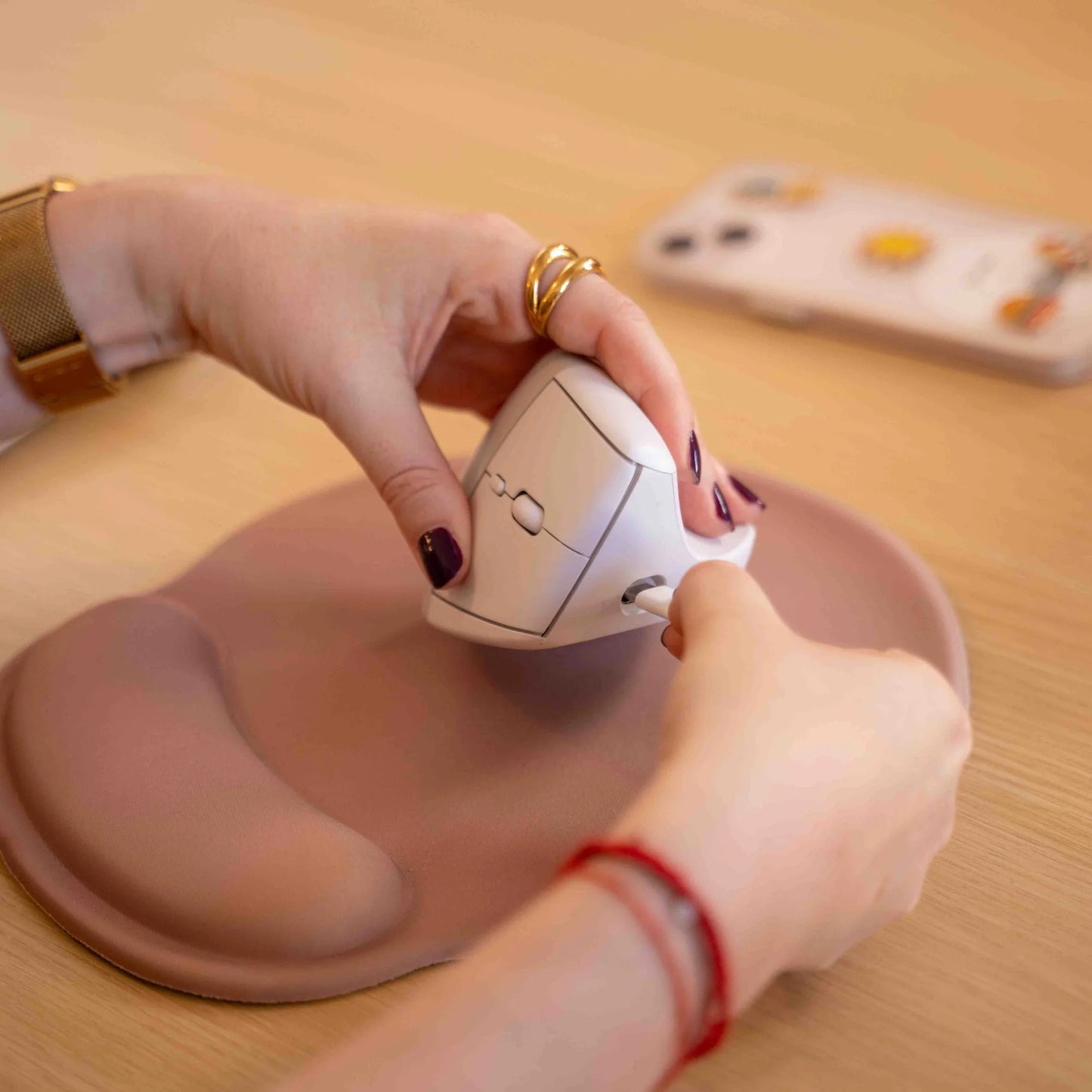 Souris verticale ergonomique sans fil