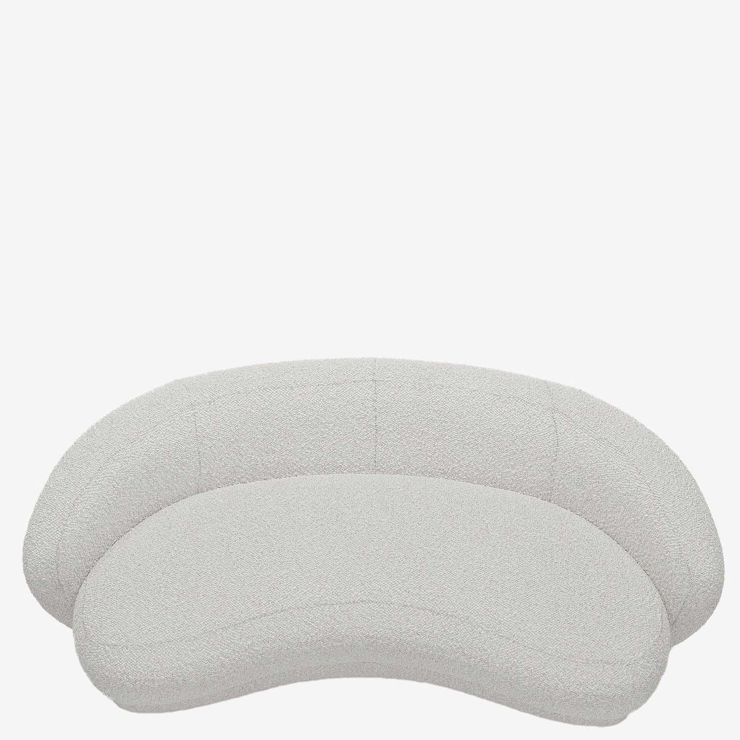 Canap  blanc tissu bouclette Bianca