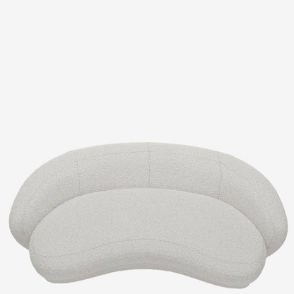 Canap  blanc tissu bouclette Bianca