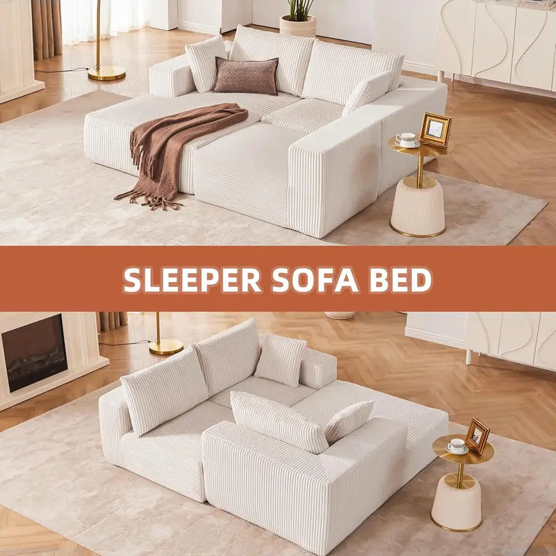 Cloud-Style Modular Sofa — 108-Inch Configurable Sectional with Deep Seating & Power-Reclining Options