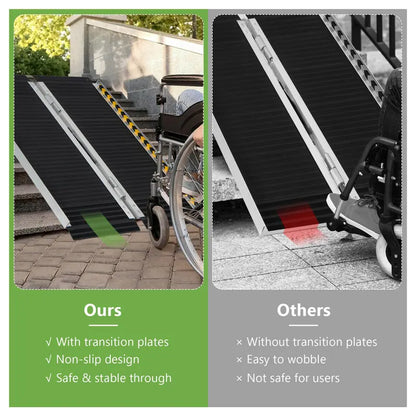Lightweight Portable Aluminum Wheelchair Access Ramp