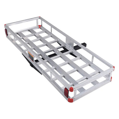 60″ x 22″ Aluminum Hitch-Mount Cargo Carrier  Fits Standard 2-Inch Trailer Receivers