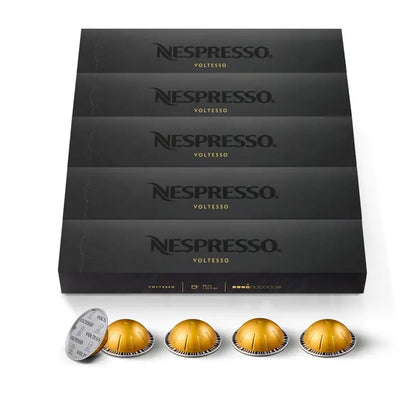 Nespresso Vertuo Voltesso Mild Roast Capsules  50 Count, 1.35 oz Per Pod, Compatible with Vertuo Machines