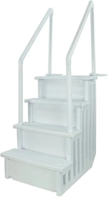 Select Anti-Slip In-Pool Steps  Gray Safety Stairs for Above-Ground Pools (4854 in Height)