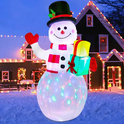 AerWo 12FT Giant Snowman Inflatable with LED Lights for Christmas Outdoor Decor