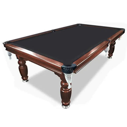 Classic Slate-Finished 8-Foot Pool Table  Walnut Wood Frame with Full Cue & Ball Set for Home Use