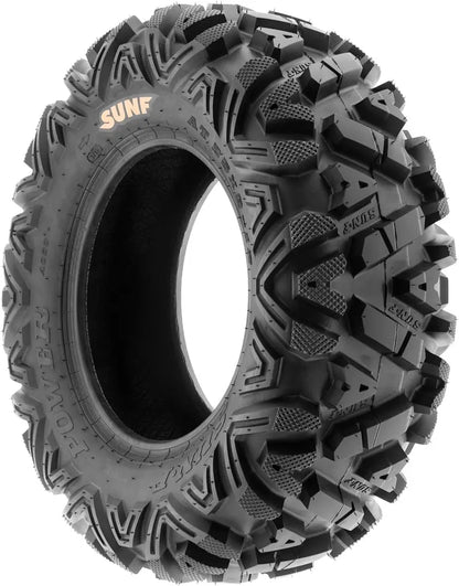 Set of 4 All-Terrain ATV/UTV Tires  25¡Á8-12 Front &amp; 25¡Á10-12 Rear, A033 Pattern, 6-Ply Tubeless for Off-Road Performance