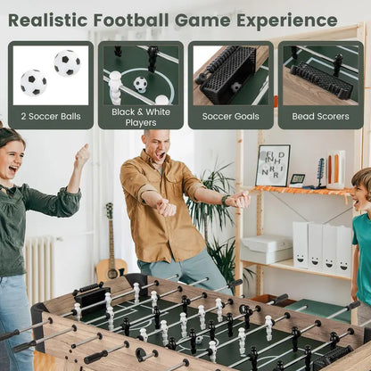 54-Inch Full-Size Foosball Table  Competition-Ready Soccer Game with 26 Figurines