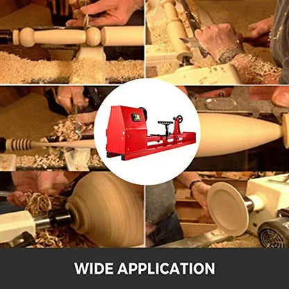 Mophorn 14″ x 40″ Benchtop Wood Lathe  Includes 3 Turning Chisels