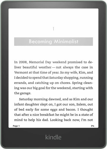 Amazon Kindle Paperwhite Signature Edition, 32GB, 2023, Agave Green  eReader