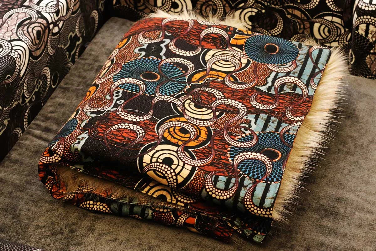 Couverture pour chien « Metis » Africa - Tissu Jean-Paul Gaultier