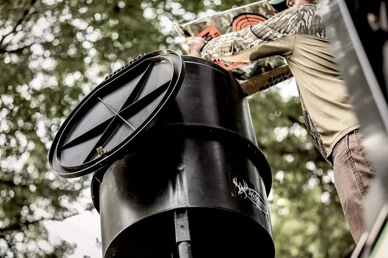 Wildgame Innovations 225 lb Quick-Set Game Feeder with Digital Timer and Large Capacity