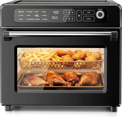 Kismile 25QT 12-in-1 Air Fryer Toaster Oven Combo  Large Capacity Countertop Convection Oven