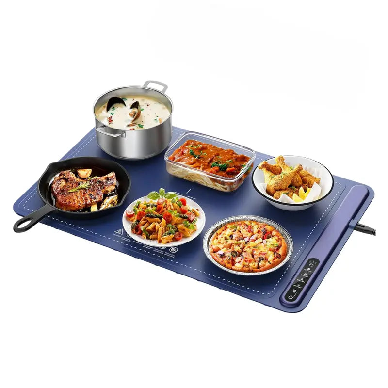 Electric Food Warming Tray  4-Temperature Settings with Programmable Timer