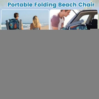 Lightweight Backpack-Friendly Reclining Beach Chairs (Set of 2 or 4)