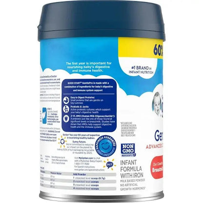 Gerber Good Start Gentle Pro Infant Formula, Milk-Based Powder, 0-12 Months, 32 oz