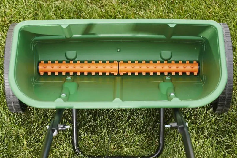 Scotts Turf Builder Classic Drop Spreader  Precise Manual Broadcast for Seed & Fertilizer