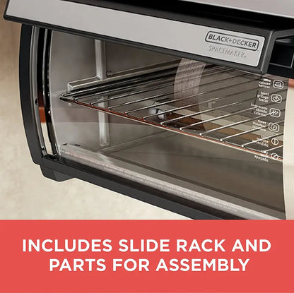2025 Spacemaker Under-Counter Toaster Oven  Black & Stainless Steel Finish (Model TROS1000D)