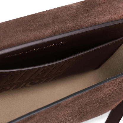 Monceau Baguette - Cuir Velours Chocolat