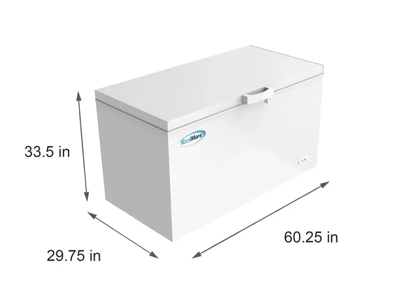 60-Inch Commercial Chest Freezer  16 Cu. Ft. Heavy-Duty Upright-Freezer Alternative with Locking Lid
