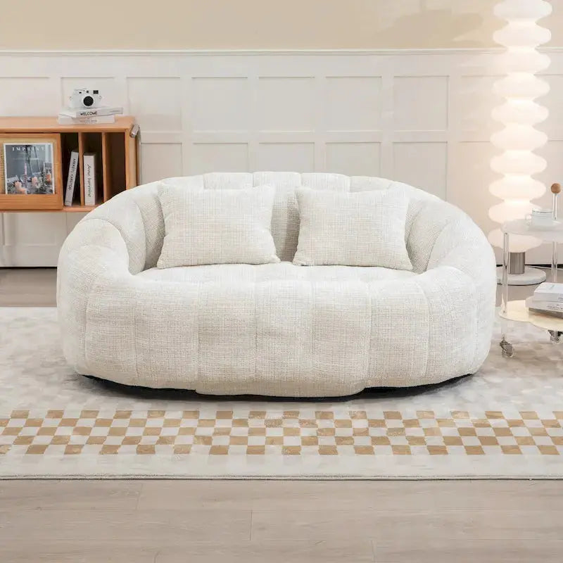 Adult-Sized Multi-Hue Bean Bag Lounge Chair