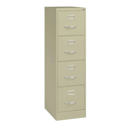 Hirsh Commercial 22D Vertical Filing Cabinet  Heavy-Gauge Steel 4-Drawer Letter File Organizer