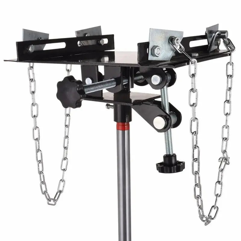 Heavy-Duty Hydraulic Transmission Jack  1660-Lb Capacity, 360° Rotating Base for Auto Repair