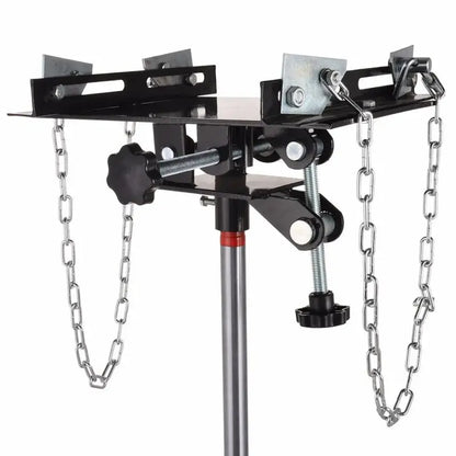 Heavy-Duty Hydraulic Transmission Jack  1660-Lb Capacity, 360° Rotating Base for Auto Repair