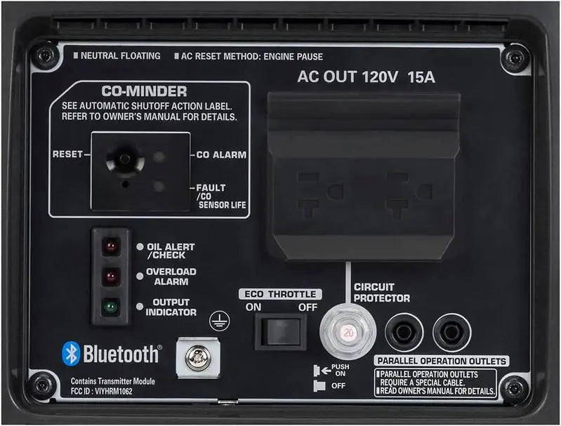 Honda EU2200i Portable Inverter Generator  2200W Quiet Power with CO-Minder Safety System