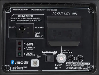 Honda EU2200i Portable Inverter Generator  2200W Quiet Power with CO-Minder Safety System