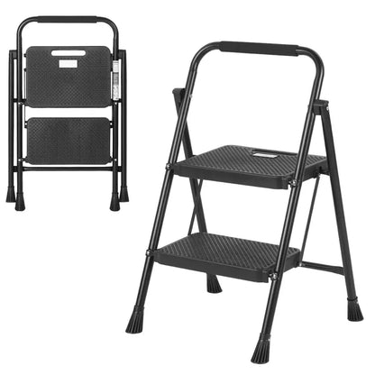 Compact Lightweight Step Ladder  Portable Folding Design