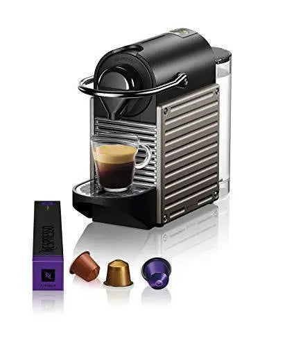 Nespresso Pixie Espresso Machine by Breville in Titanium Finish