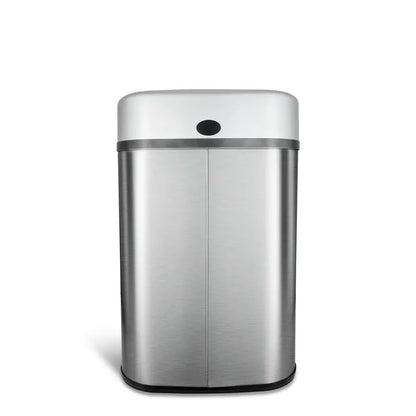 NINESTARS 21 Gal Infrared Sensor Stainless Steel Trash Can, Auto-Open, Fingerprint-Resistant