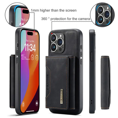 Executive Black Leather iPhone Wallet Case  Sleek, Functional & MagSafe Ready
