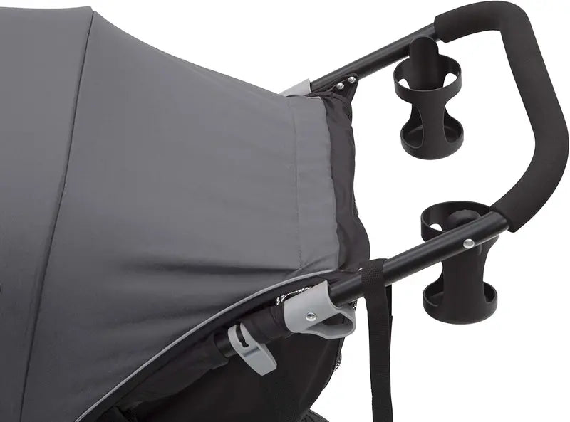 Classic All-Terrain Jogging Stroller  Smooth-Ride Three-Wheel Pushchair in Sleek Grey Finish