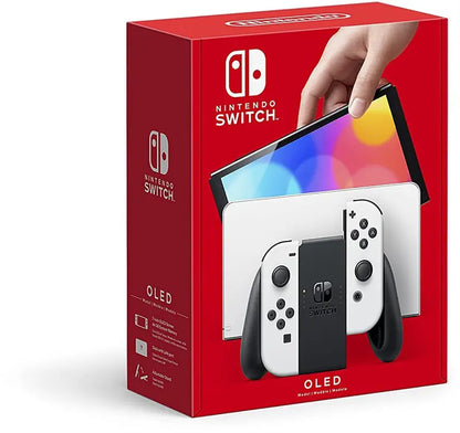 Renewed Nintendo Switch OLED Model  Includes White Joy-Con Controllers and Enhanced Display