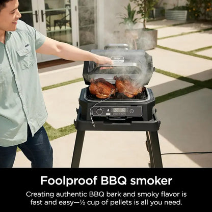 OG701 7-in-1 Electric Pellet Grill & Smoker  Portable All-in-One Outdoor Cooking System