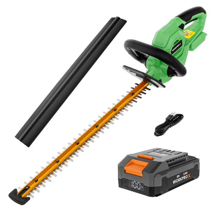 WORKPROX 20V 22-Inch Dual-Action Hedge Trimmer  3/4-Inch Cutting Capacity for Clean Branch Removal
