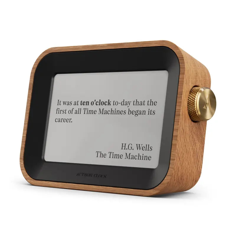 Author-Inspired Small Desk Clock