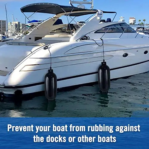 Affordura Boat Fender 4 Pack Boat Bumpers Fenders with 4 Ropes, Boat Bumpers for Pontoon