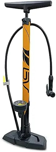BV Durable Steel Bike Floor Pump 17/24″ Smart Valve 160 PSI Auto Reversible Presta/Schrader