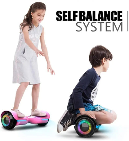 6.5-Inch Smart Hoverboard with Bluetooth Speaker, App Control & UL2272 Certification