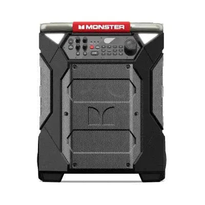 Monster Rockin’ Roller 270 Portable Bluetooth Speaker  Rugged Wireless Speaker with 360° Sound and Rolling Caster Design