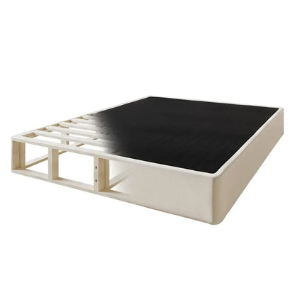 CraftPorch Solid Wood Box Spring Foundation  8-Inch Low-Profile Base with Reinforced Wooden Slats for Mattress Support