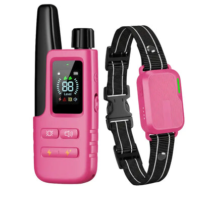 Remote-Controlled Dog Training Collar with Customizable Fit