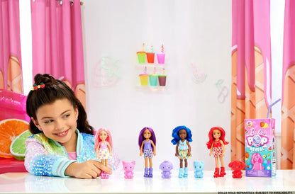Barbie Pop Reveal Chelsea Doll: Fruit Series with 5 Surprises, Scent & Color Change