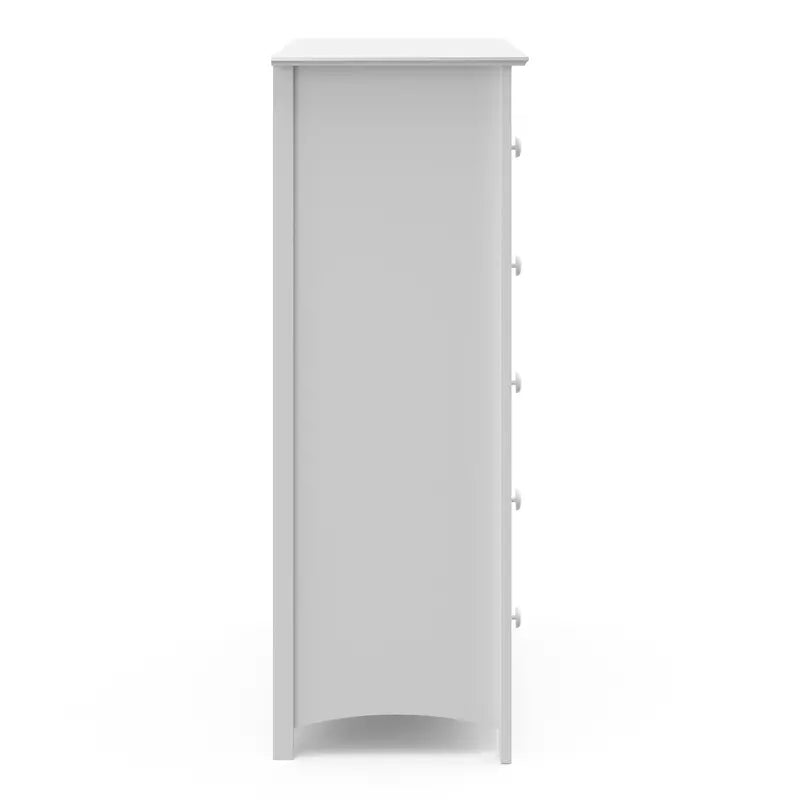 Kenton 5-Drawer Modern White Vertical Dresser