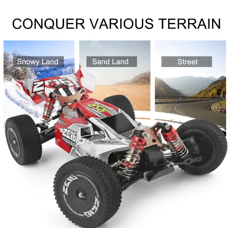 Wltoys XKS 144001 RC Car 60km/H High Speed 1/14 2.4GHz RC 4WD Racing Off-Road Drift Car RTR