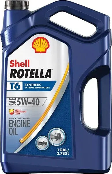 Rotella T6 5W-40 Full Synthetic Diesel Engine Oil  1 Gallon