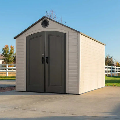 Lifetime 8 ft. x 10 ft. Heavy-Duty Outdoor Storage Shed  UV-Resistant Polyethylene Structure for Year-Round Use